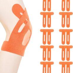 PreCut Kinesiotapes Genou - Pack de 10 (Orange)
